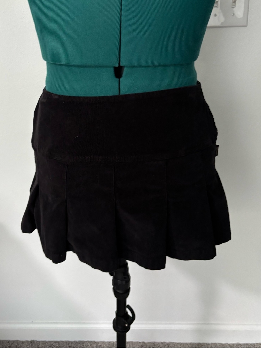 Superdry Black Pleated Mini Skirt